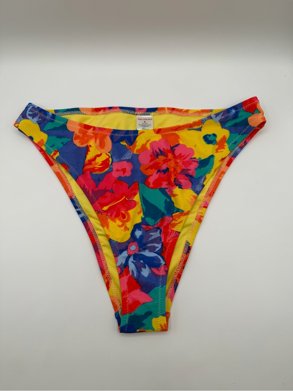 RELLECIGA Multicolor Floral Bikini Bottom - Yellow, Blue, Pink